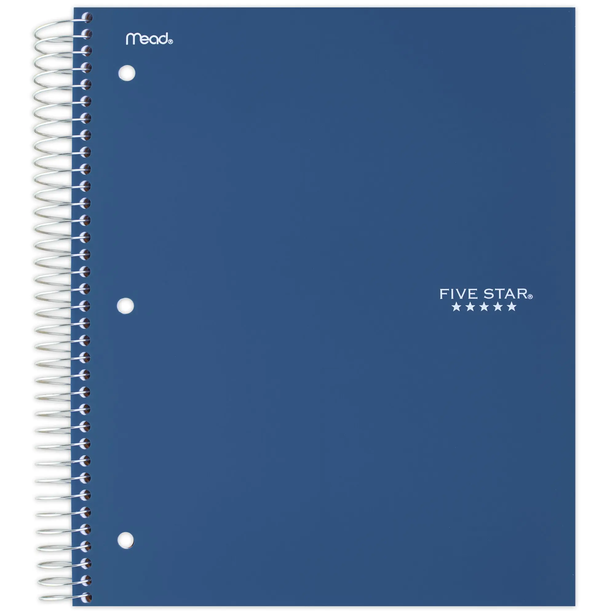 Five Star Spiral Notebook Plus Study App 5 Subject College Ruled 8 12 x 11 Sky