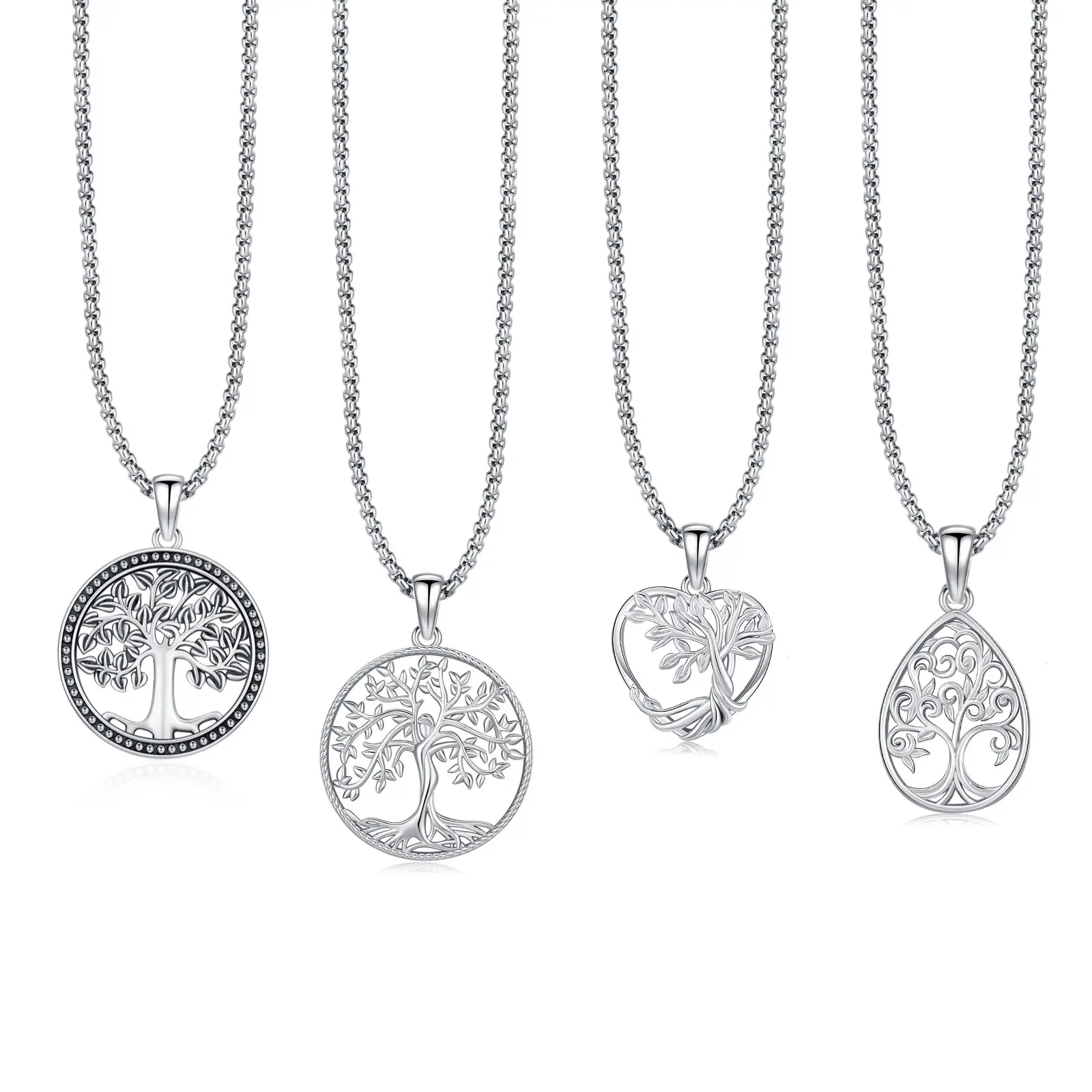 Brighthive Tree of Life Necklace S925 for Women Tree Pendant Necklace Anniversary Birthday Gift for Mom Grandma Tree Jewelry Gifts for Her