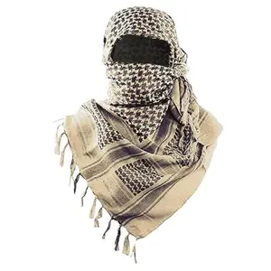 Unisex Winter Tactical Shemagh Scarf - Windproof Warm Keffiyeh Wrap - Full Face Cover for Outdoor Riding