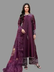 Allys Pakistani Silk Dress Eid Suits, Partywear Stiched