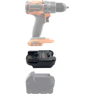 EID DM18AR Battery Adapter for Ridgid AEG Tools, Work for Dewalt 20V Battery and for Milwaukee M18 18V Battery (Adapter Only)