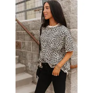 Boyfriend Tee - Layover Leopard | Womenswear Oversized Leopard T-Shirt | Plus Size