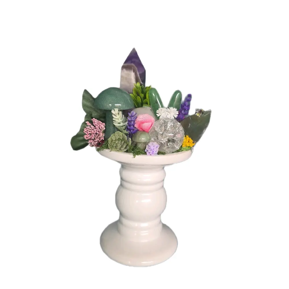 handmade crystal garden