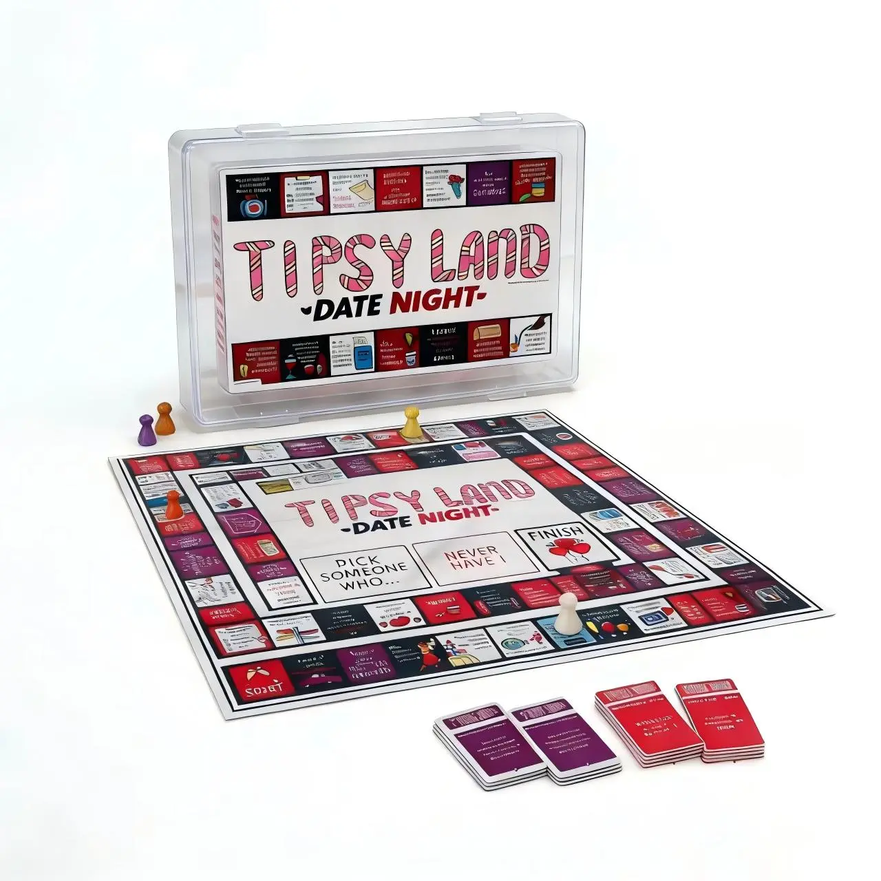 Interactive Party Board Game Mat for Adults & Families - Funny, Easy to Play with 2-8 Players. Perfect for Friends' Gatherings & Any Occasion outdoorfun, Family Board Game, Fun Dice Game