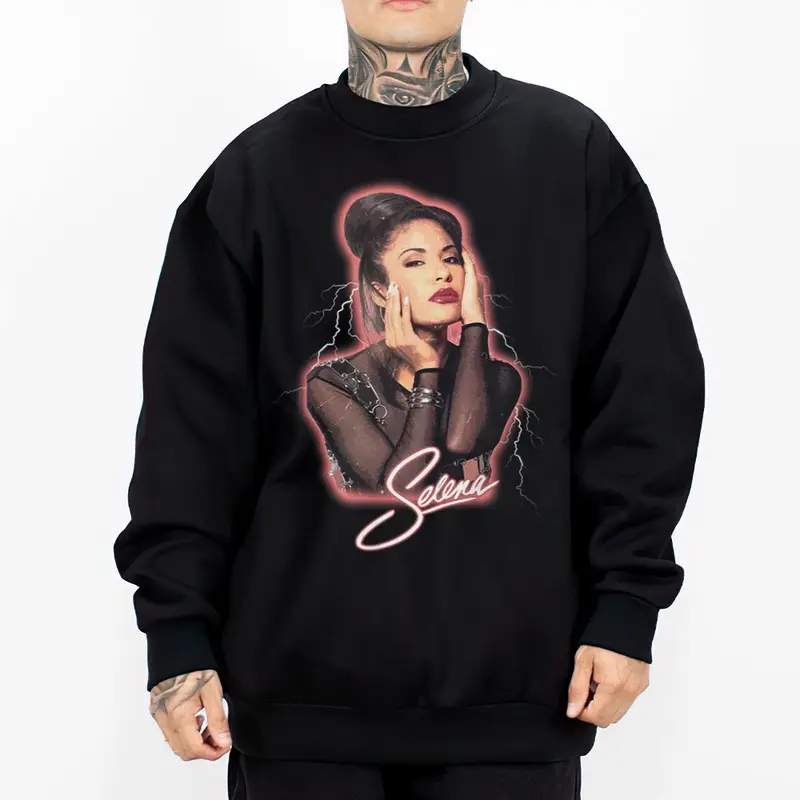Queen Mexican Sel Chicana Art Cholo Chola Outfit Cotton Fabric Unisex Hoodie Sweatshirt for Men and Women
