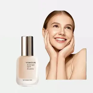 YUWEHA-Liquid Foundation for a Flawless, Makeup Concealer foundation milani  cream  foundation Cosmetic #01 Netural White concealer