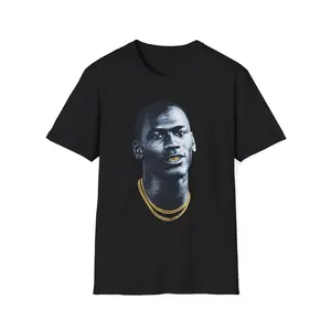 Michael Jordan Gold Teeth & Chains T-Shirt