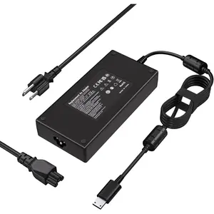 240W for MSI Laptop Charger 20V 12A, Fit for GS77 GE76 GE66 Raider GP76 GP66, Creator Pro Z17 Z16P Z16 X17 A1VFG A1VIG A1VHG A1VGG for MSI Gaming Laptop Charger Power  Adapter-Square Connector