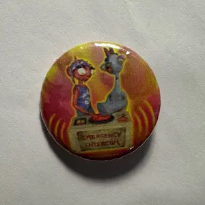 Emergency intercom merch 1.25 inch Pin Button Badge - podcast Enya and drew pinback buttons pins