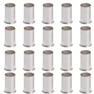 20PCS 1/0 0 Gauge Wire Ferrules Copper Pin Cord Ferrules Matte Tin Plating
