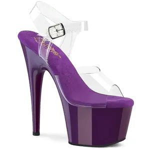 Pleaser Women's Adore-708 Stylish Fashion Heeled Ankle Strap Sandal, High Heel Platform Pleaser Heels Footwear