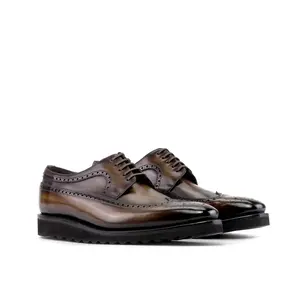 Saif Patina Longwing Blucher shoes
