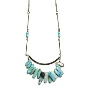 Carter Bar + Stones Necklace - Final Sale