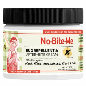 Natural DEET-Free Insect Repellent Lotion and Anti-Itch Cream with Essential Oils for Mosquitoes, Fleas, Ticks and Outdoor Protection, 2 oz