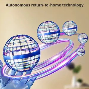 Flying Orb  (Blue,Purple,Red 2025 Upgraded) with Dazzling Lights, Magic Hover Spinner, Cool Boomerang Drone,  Cosmic Globe, Kids Outdoor Toys, for 6 7 8 9 10 Year Old Boys Girls floating ball glowing bright