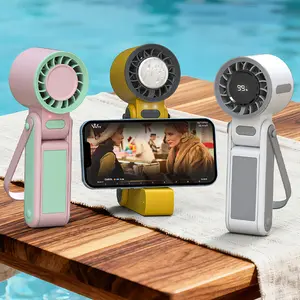 Portable Turbo  Handheld  Fan with Ice Cooler，199 Speed Settings,1800mAh USB charging Fan with Lanyard for Travel,Outdoor,Home,Office