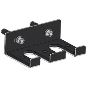 French Fitness Rack & Rig Mounted Dual Vertical Bar Holder (New)
