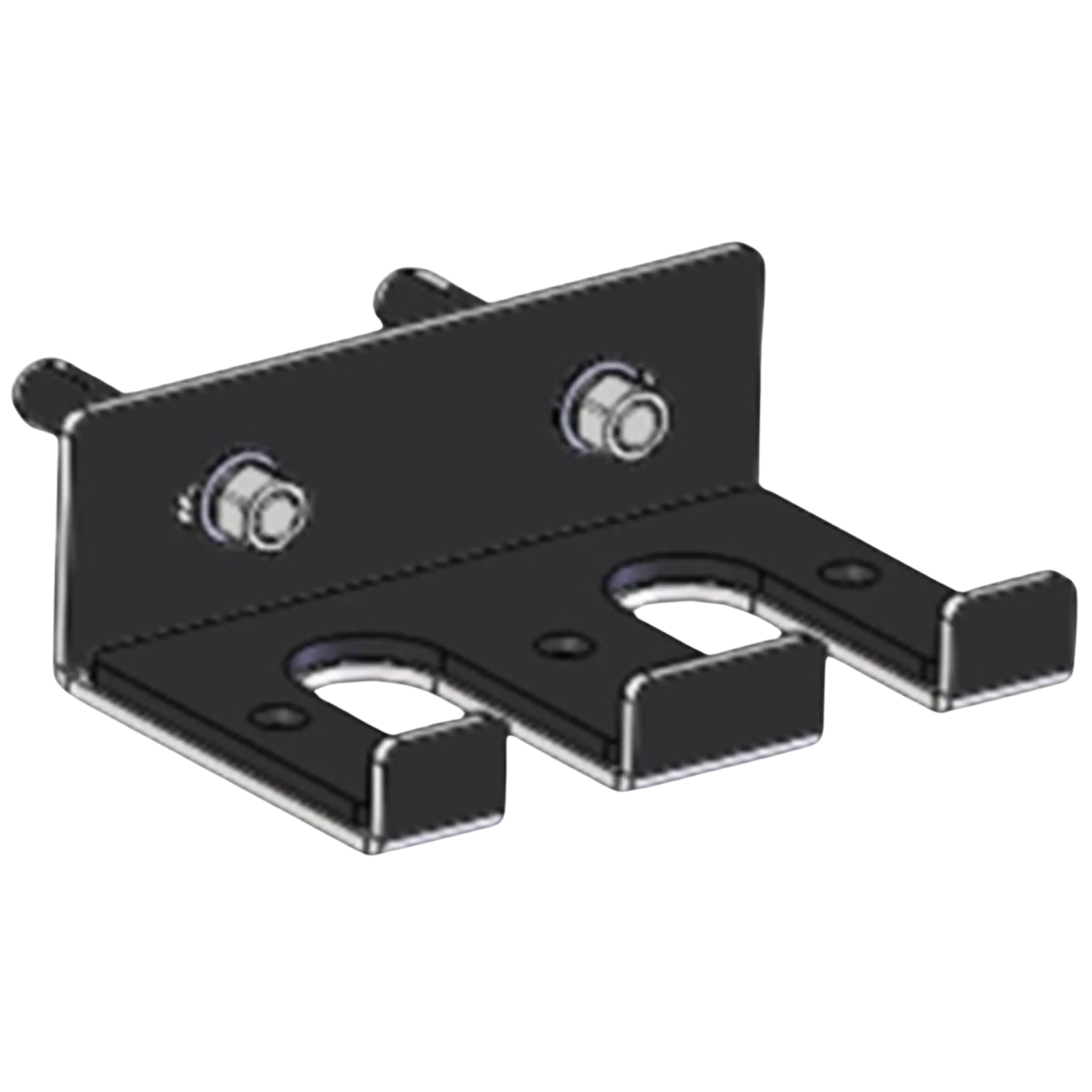 French Fitness Dual Bar Holder, Sturdy Metal Vertical Mount for Racks & Rigs - Space-Saving Gym Equipment for Weight Training, Workout