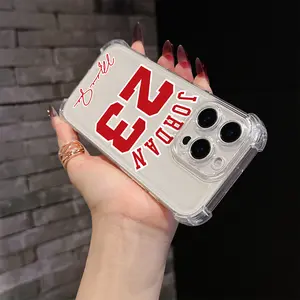 Basketball Number 23 J-Jordans Phone Case Suitable for iPhone 17 16e 16 15 14 13 12 11 Mini Pro Max Air X XR XSMAX 8 7 Plus Anti Fall Transparent Soft Back Cover