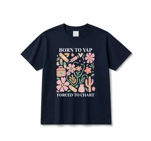 Born To Yap Forced To Chart Shirt, Nurse Tee, Graduation Gift for Nurse, Gift for Nurse