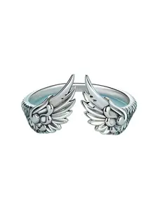 Women's Vintage Feather Angel Wings Open Ring, Unique Rings, Elegant Jewelry Gift for Women & Girls, Perfect Birthday Present Idea