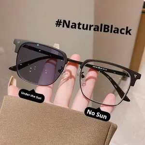 2026 Black Tech Glasses| Blue Light Blocking UV Protection| All-Day Comfort for Study & Work