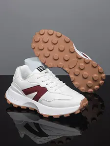 Girl's Fashionable Patchwork Design Lace Up Sneakers, Casual Comfortable Breathable Sports Running Shoes, All-match Basic Shoes for Daily Wear