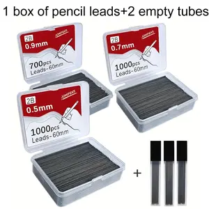 1 Box 0.5mm/0.7mm/0.9mm Mechanical Pencil Lead, Refillable Pencil Lead for Drawing Drafting, School Supplies, Office School Supplies