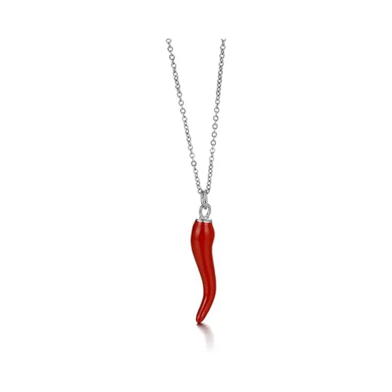 Red+Silver Necklace