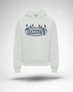 Takedown "Flames" Graphic Hoodie - Bone