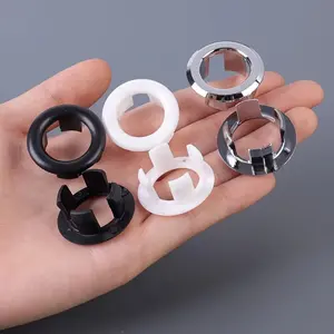 Sink Overflow Ring Cover Replacement/Bathroom Basin Trim Bath Round Plastic Sink Overflow Hole Covers/Kitchen Accessories, Plumbing Repair Parts, Sink Accessories, Seamless Fit, Sleek Sink Accessory, Smooth Finish, Diy Enthusiasts, Renters
