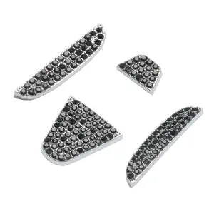 Rhinestone Decor Car Steering Wheel Cover, 1 Set Car Steering Wheel Decorative Cover for Honda Civic Accord Insight Passport City Pilot CR-V HR-V XR-V UR-V Fit, Decoration, Car Interior Decor
