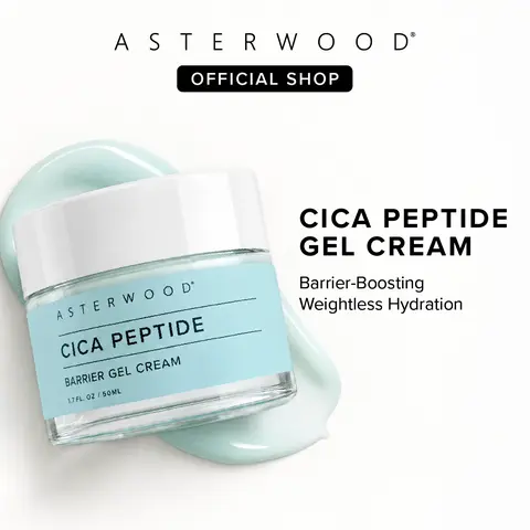 Cica Peptide Barrier Gel Cream with Niacinamide + Ceramide NP - Oily & Acne-Prone Skin Moisturizer - 1.7 Fl Oz / 50 mL