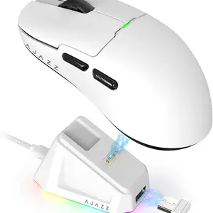 AJAZZ AJ159p Dual Mode Wireless Mouse, /, Bluetooth-compatible & USB Connectivity, Ergonomic Design, Long Battery Life