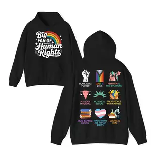 Big Fan of Human Rights Shirt, Retro Rainbow Tshirt, Radicalized by Basic Decency Tee, Everyone Welcome Gift For Liberal Anti Populism Gifts