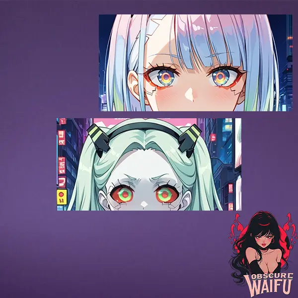 Lucy & Rebecca Cyberpunk Edgerunners (Slaps, Bumper Stickers, Banner) - Anime Car Accessories