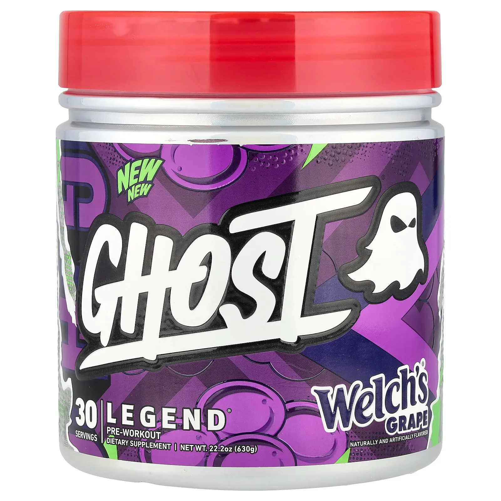 Ghost Legend® Pre-Workout, Welch's® Grape, 22.2 oz (630 g) Ghost Legend® Pre-Workout, Welch's® Grape, 22.2 oz (630 g)