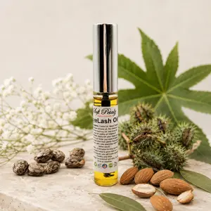 Soft Petalz Organic Eyelash Growth Oil – Lash & Brow Enhancing Serum for Fuller, Healthier-Looking Lashes and Brows
