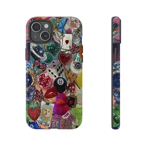 8 Ball Mosaic Collage Phone Case Mosaic Tiles Cases Trendy Girly Preppy - Case for iP 8, X, 11, 12, 13, 14, 15, 16