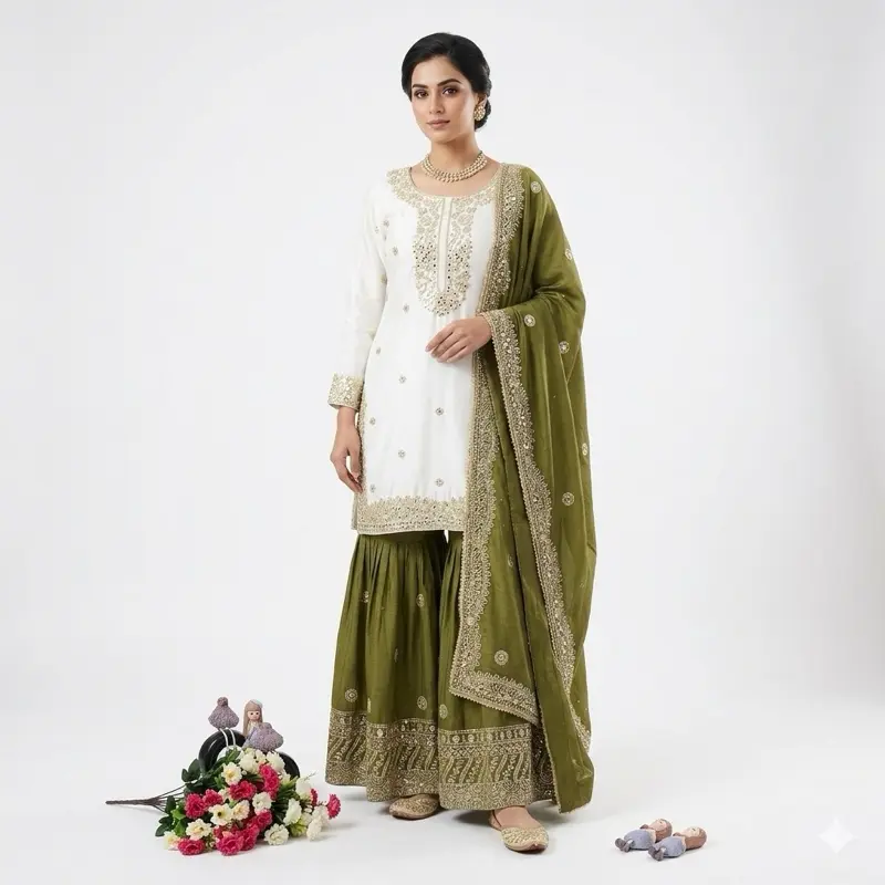 mehndi clothes red - TikTok Shop