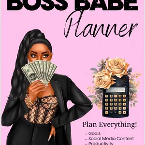 Boss Babe Planner - 131 Pages of Features for Goal Tracking, Blog Post Planning, Product Performance Monitoring, and More