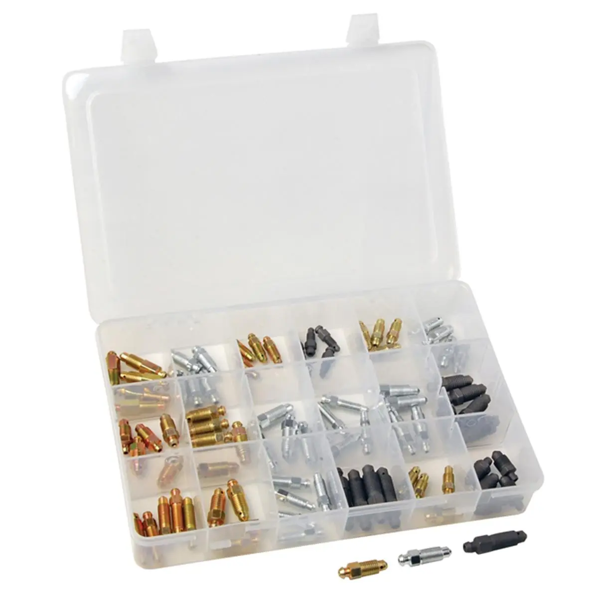 212 MAIN ATD-391 Brake Bleeder Screw Assortment Kit, Home Tool Kit with Multi-Size Screws, Variety Set for Hand Tool Needs, Tool Storage Kit