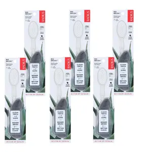 Radius Big Brush Replaceable Soft Head Left Hand Toothbrush - 6 ct