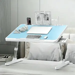 Lap Desk Bed Tray Table, Adjustable Laptop Stand for Bed with USB/ Light/ Fan/ Drawer, Portable Laptop Desk Table for Bed/ Couch/ Sofa/ Reading/ Writing, Bed Trays for Eating And Laptops The perfect gift choice for Christmas .