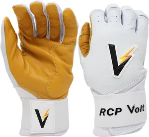 RCP Volt Baseball and Softball Batting Gloves – Rip and Tear Resistant – Reinforced Crotch, Super Grip Extended Cuff, Padded Protection, Adjustable Sizes,...