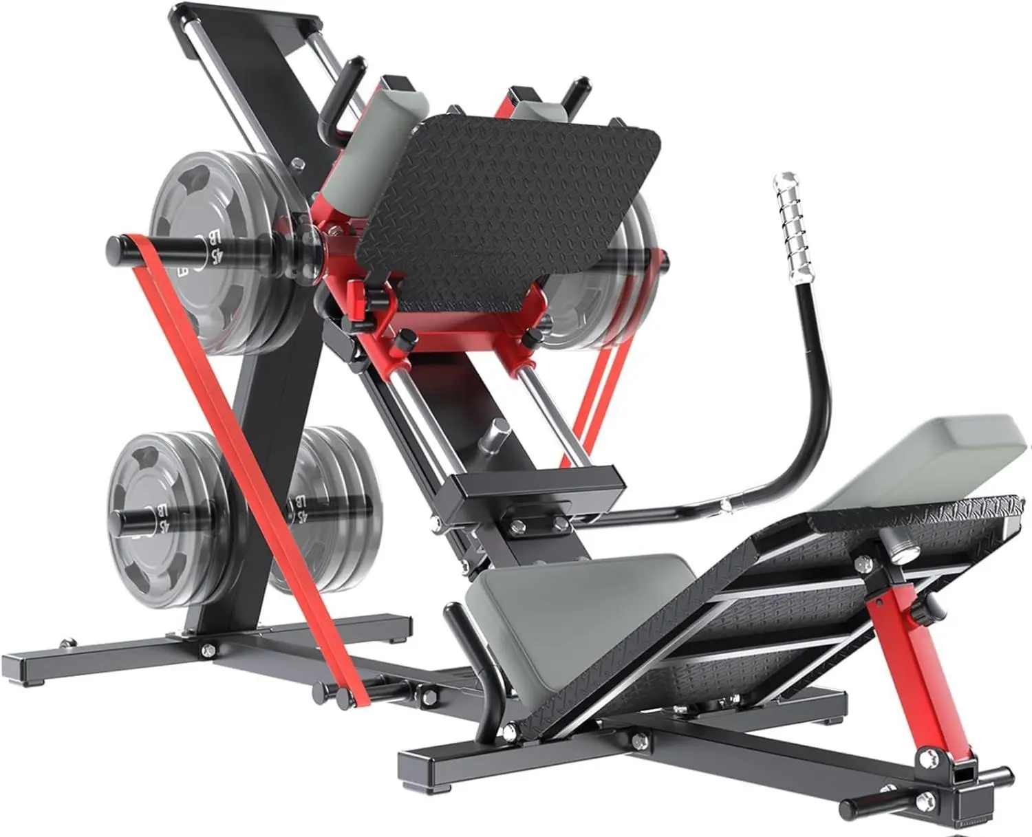 Hack Squat Leg Press Machine for Home Gym, 2 in 1 Adjustable Leg ...