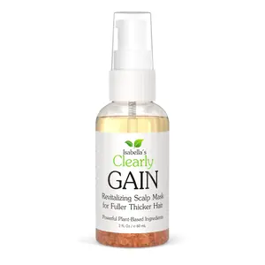 Isabella's Clearly GAIN, Natural Scalp Oil for Fuller Thicker Hair - for Men and Women | Hair Care Blend with Castor, Jojoba, Clary Sage, Rosemary, Nettle Extract