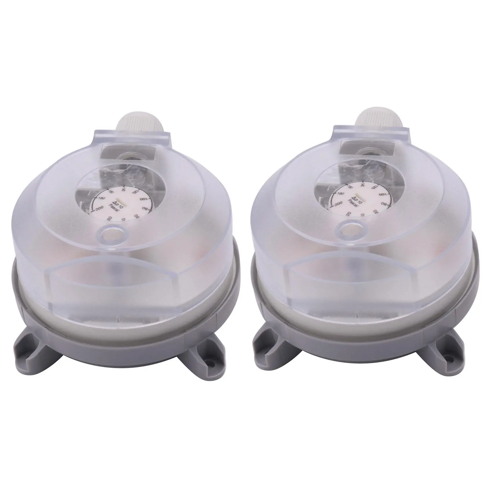 2X Air Differential Pressure Switch 20-200Pa Adjustable Micro- Pressure Air Switch