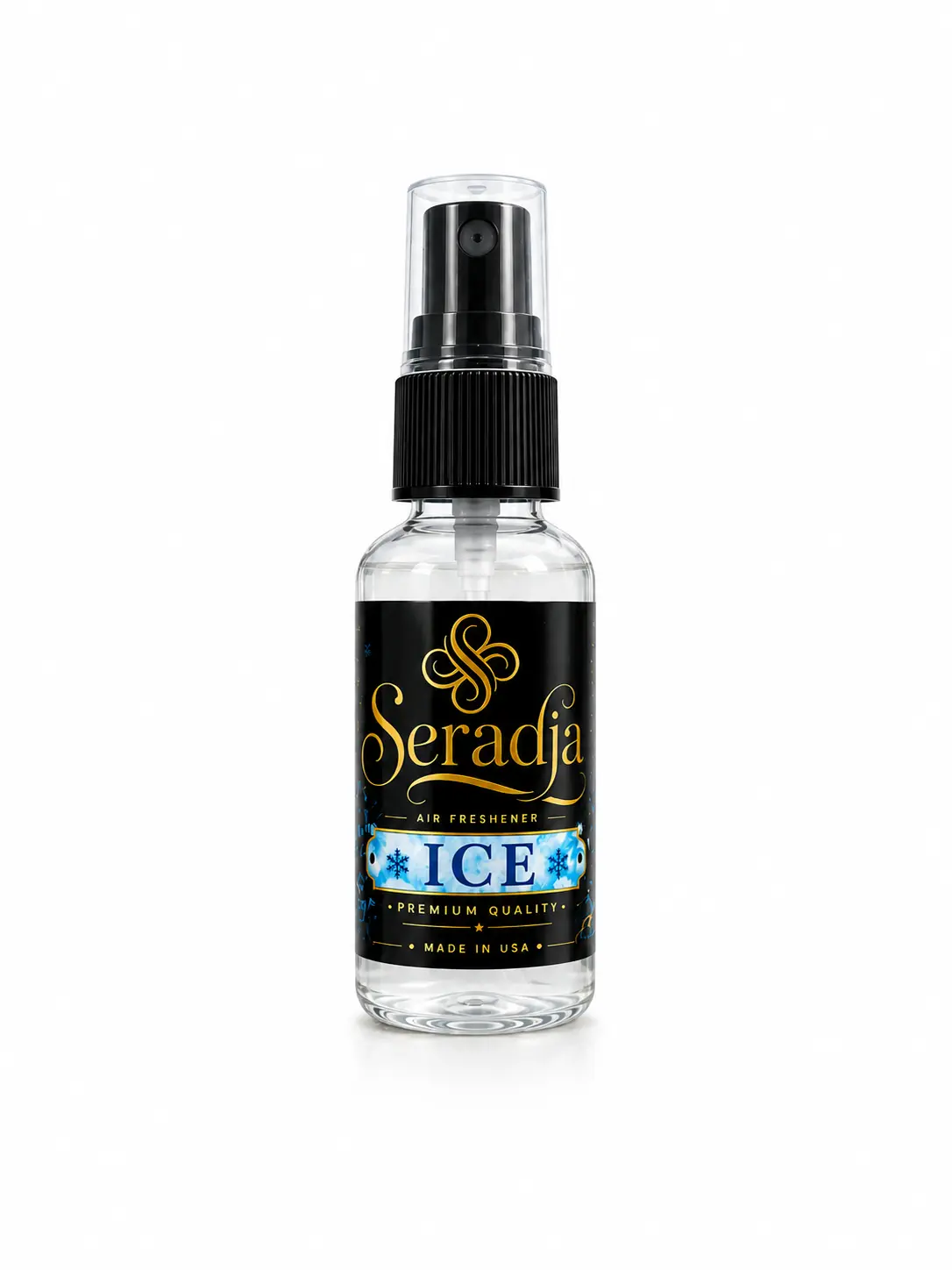 Seradja Black Ice Air Freshener Spray - Premium Quality, Made in USA, 30ml Bottle (2 Sets) Scent