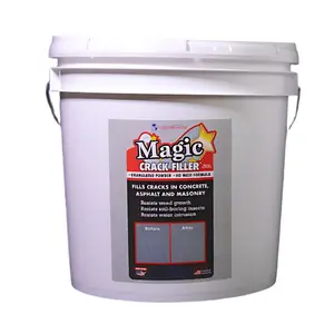 22 lb. Bucket Concrete Magic Crack Filler – Fill Cracks in Concrete, Asphalt & Masonry with Easy Granulated Formula—No Mixing, Just Add Water!!